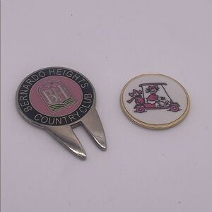 Bernardo Black and Pink Golf Divot Tool